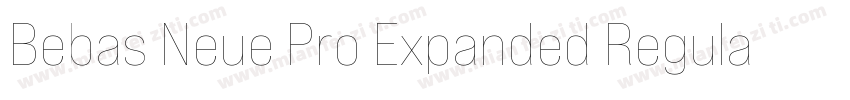 Bebas Neue Pro Expanded Regular字体转换